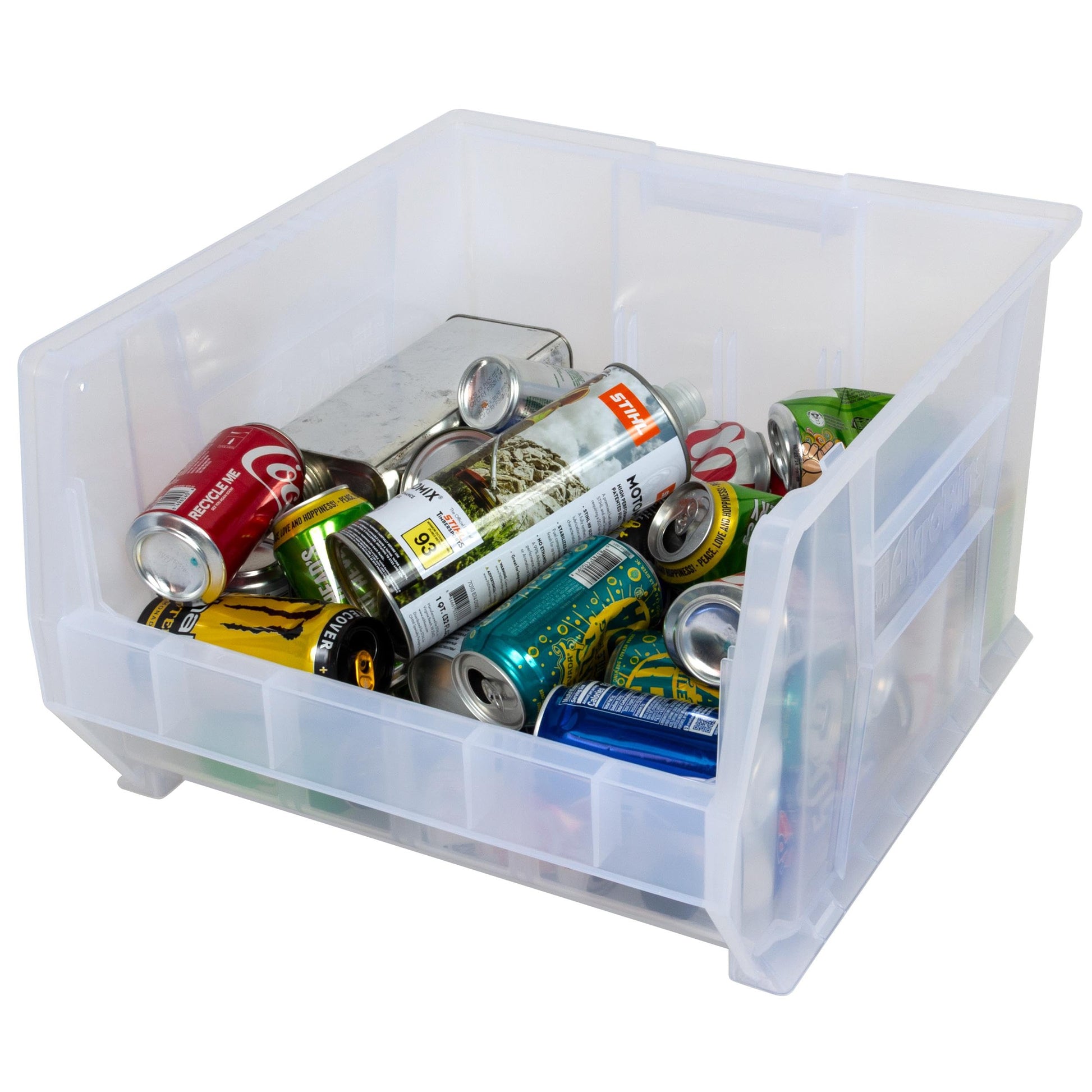 Akro-Mils 30283 Super-Size AkroBins Plastic Storage Bins, Space-Saving Stackable Bins for Garage
