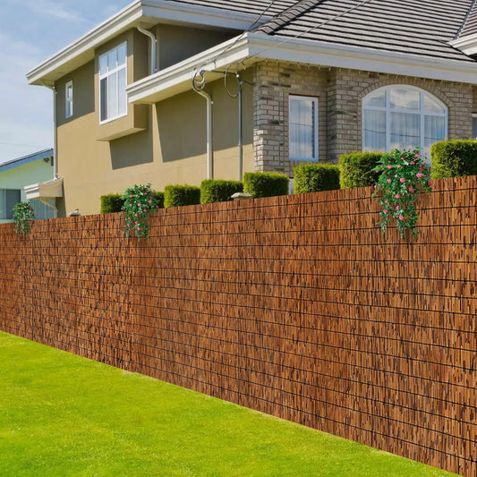 Natural Reed Fence,6FT X 16.4FT Bamboo Fencing Privacy Reed Screening for Outdoor, Gallery