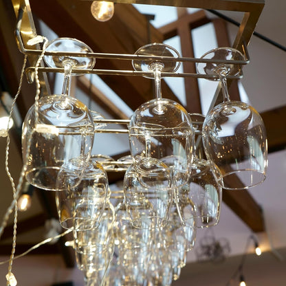 Uxcell Wine Glass Rack Under Cabinet - 4Pcs 10-Inch Stemware Hanging Rack, Stainless Steel Organizer Storage Hanger for 5.5mm Stemware Column, White