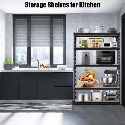 GarveeHome Heavy Duty Storage Shelves - 5 Tier 48 * 24 * 72 in, Adjustable Garage Storage Shelving