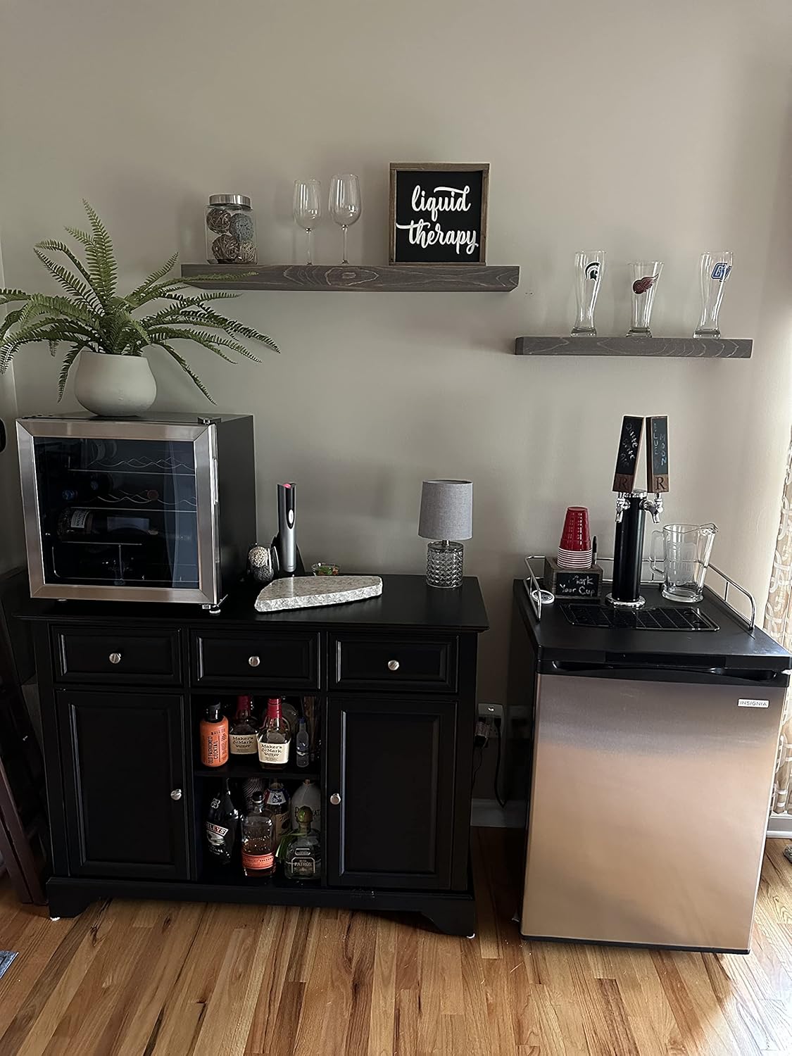 joelsantiques - 30 Inch Wooden Floating Shelves for Wall - 30x6x2 in - Made of Natural Wood - Long Heavy Duty Rustic Wall Shelves for Bedroom - Perfect for Living Room, Kitchen - Gray, Grey