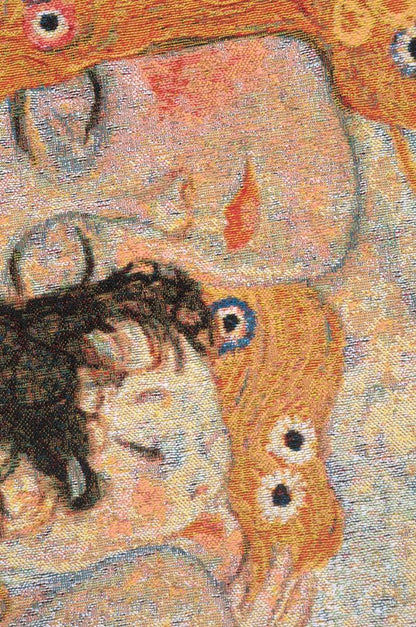 C Charlotte Home Furnishings Inc Mother and Child 1 Cushion Cover | Pure Cotton Decorative Cushion Case | Cushion Cover for Indoor Use | 17x17 Inch Cushion Cover for Living Room I by Gustav Klimt