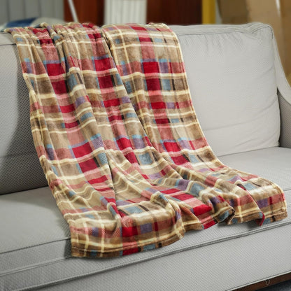 MERRYLIFE Throw Blanket Plaid| Ultra-Plush Soft Colorful | Decorative Couch Travel Love Urban Throw Blanket(40" 50", Love Urban)