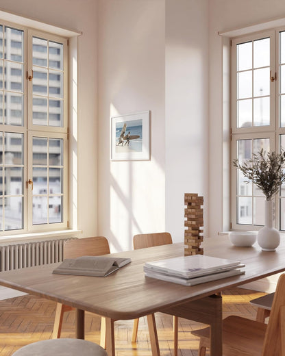 HAUS AND HUES 16x16 White Metal Picture Frame Matted to 12x12 - Features Premium Aluminum & Hanging Hardware, Shatterproof Plexiglass - Ideal for Home, Room, Office (16x16 in, White, Set of 1)