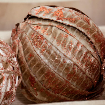 ANDALUCA Decorative Vase Filler Bag with Orbs, Balls (Rustic Copper)