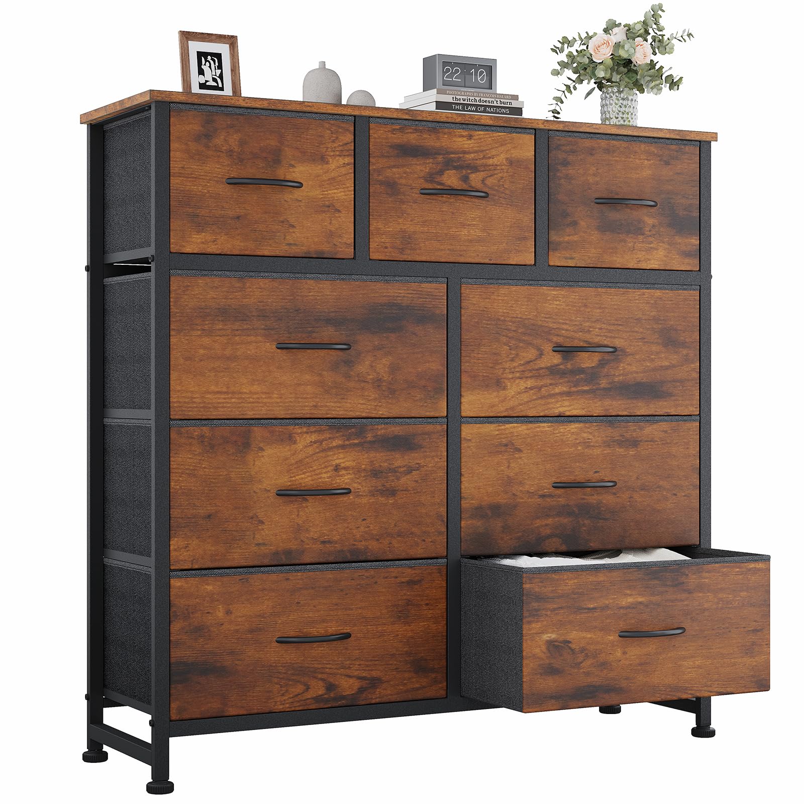 OLIXIS 9 Drawer Tall Dresser for Bedroom, Closet Organizers and Storage