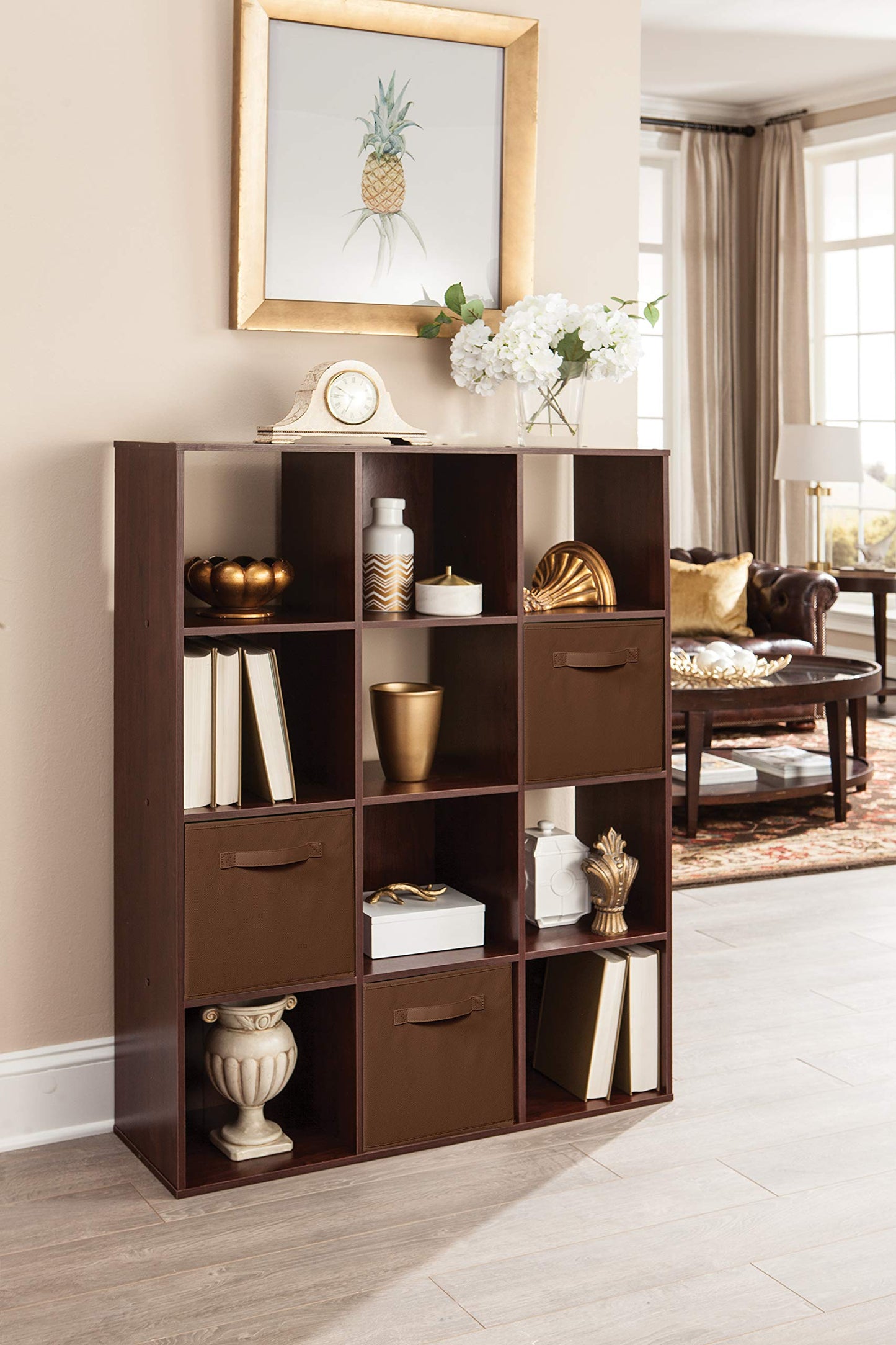 ClosetMaid Cubeicals 12 Cube Storage Shelf Organizer Bookshelf, Stackable, Vertical or Horizontal