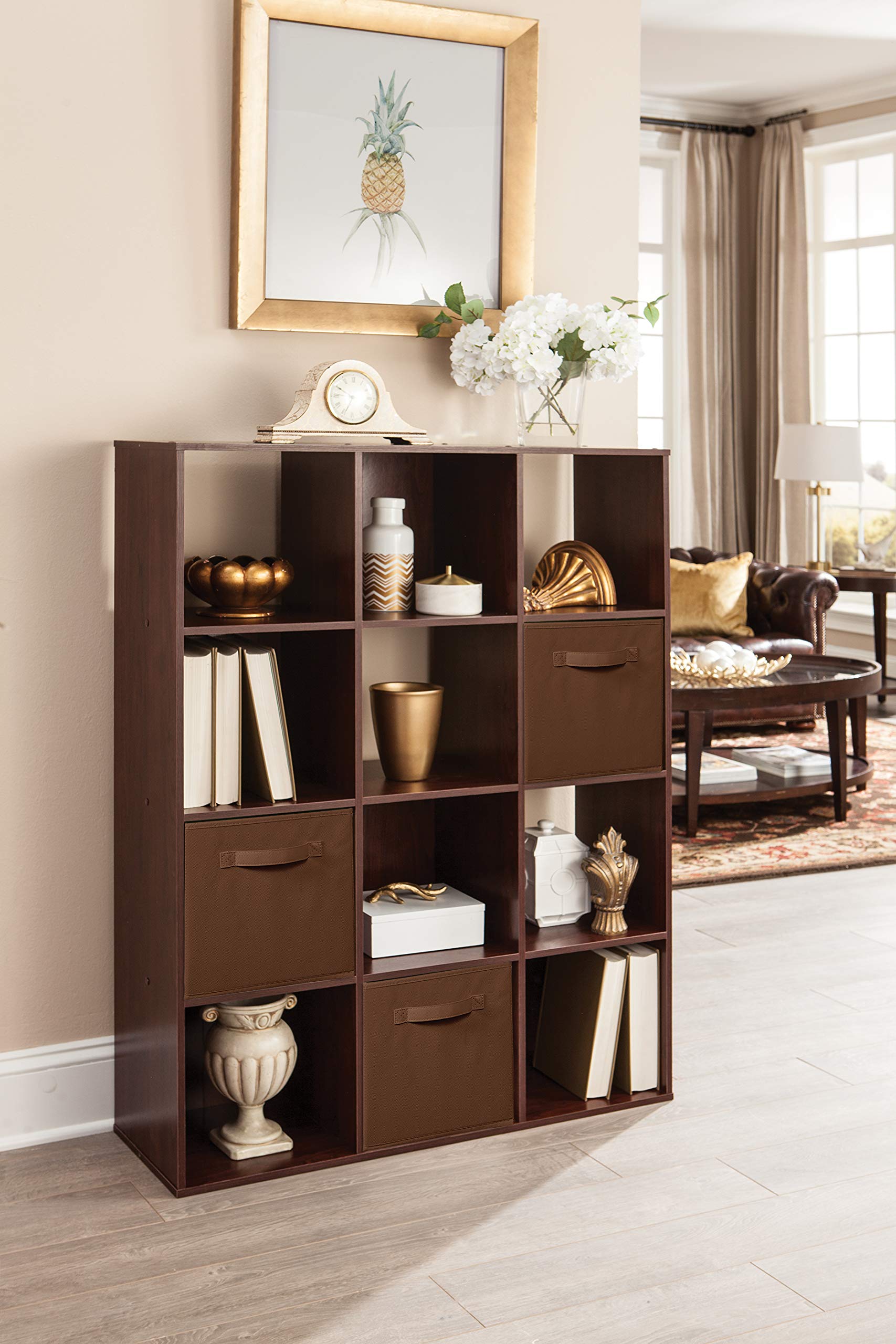 ClosetMaid Cubeicals 12 Cube Storage Shelf Organizer Bookshelf, Stackable, Vertical or Horizontal