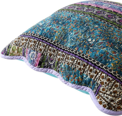 NEWLAKE Striped Jacquard Style Cotton Throw Pillow Covers (2 Pieces, 18X18 Inch)