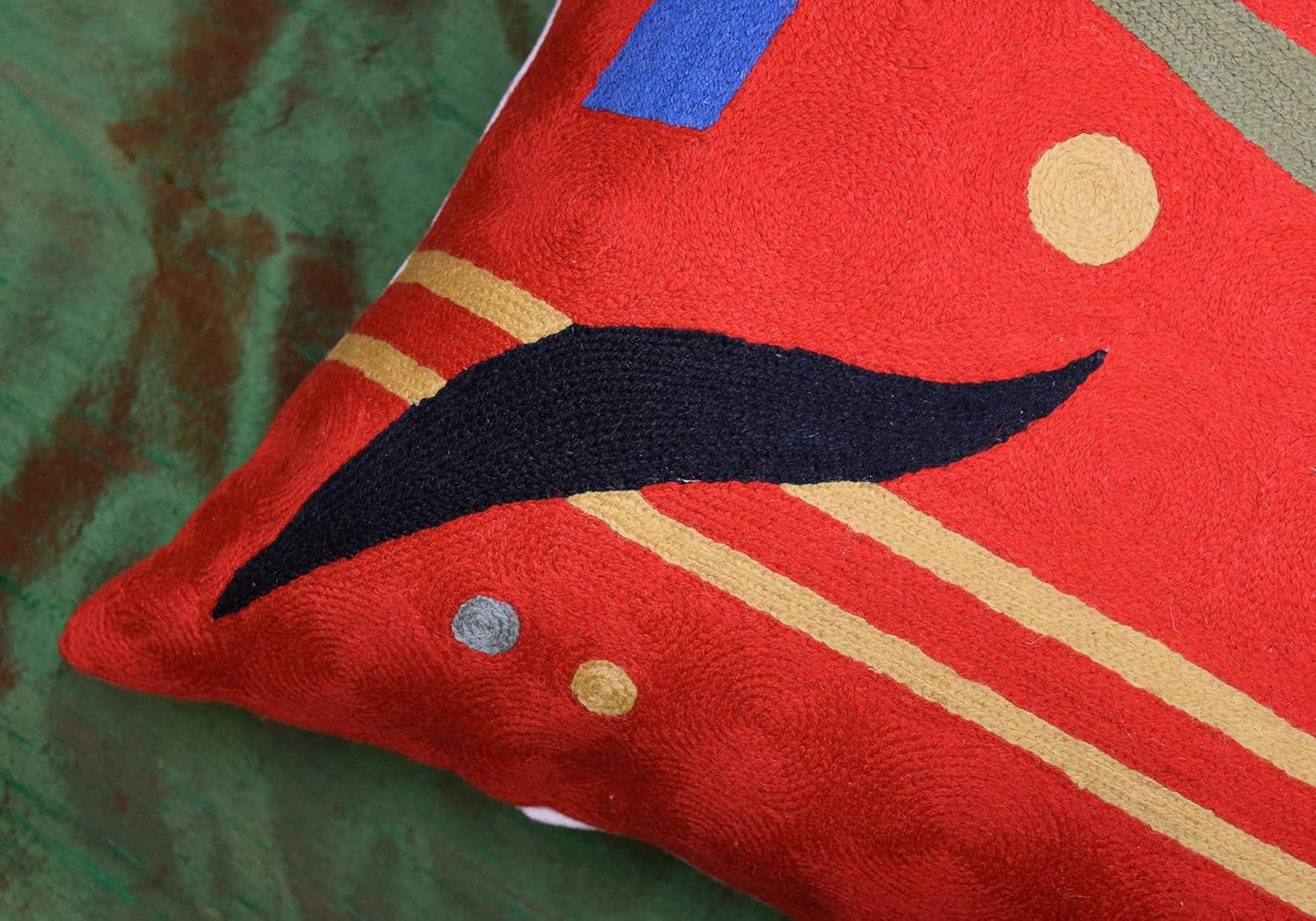 Kandinsky Abstract Pillow Cover - Red, 18x18, Modern, Abstract, Home Decor, Couch, Sofa, Bed, Chair, Loveseat, Living Room, Bedroom, Porch, Outdoors, Office