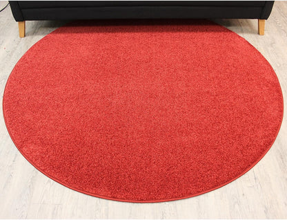 KOECKRITZ Soft and Colorful Kids Classroom Area Rugs (Passes Flammability Pill Test) Many Sizes and Bright Colors to Select from (11' Round, Fire Engine)