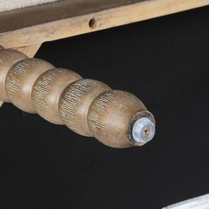 DUHOME Linen Fabric Spindle Accent Chairs Set of 2,Spool Chairs with High Resilience Spring Cushion and Armrest Pads, Leisure Armchair for Living Room Bedroom Farmhouse Home Office Belcony