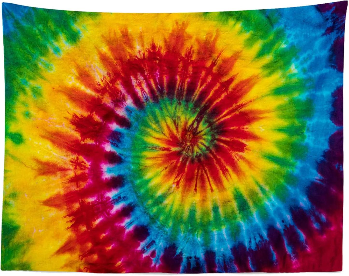 Loccor 10x8ft Tie Dye Tapestry Colorful Red Blue Yellow Green Orange Purple Retro Abstract Psychedelic Swirl Wall Hanging for Living Room Bedroom Dorm Home Decor （Pattern Painted on Polyester Fabric）