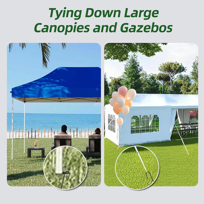 12 Inch Rebar Stakes J Hook Ground Stakes 32-Pack Heavy Duty Galvanized Chain Link Fence Stakes Metal Tent Stakes for Outdoor Lawn Decorations Inflatables Canopy Swing Set