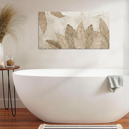 Minimalist & Modern Art for Bedroom Decor Framed Abstract Artwork for Walls Neutral & Contemporary Beige Wall art - Artwork for Living Room and Boho Style Large Abstract Wall Art 20×40IN