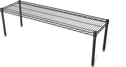 Omega Products Corporation 18" Deep x 36" Wide x 14" High Black Stationary Dunnage Rack