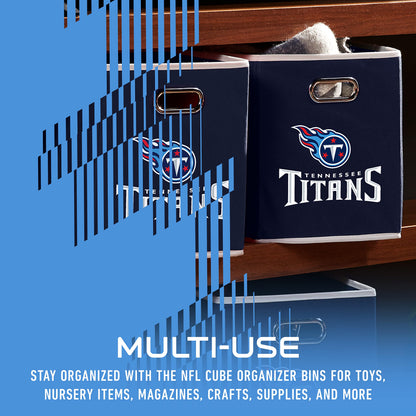 Franklin Sports NFL Tennesee Titans Collapsible Storage Bin