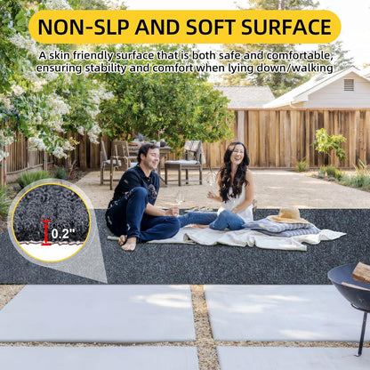 Marine Carpet,5 FT x 25 FT Dark Gray Indoor Outdoor Carpet 0.2" Thick Boat Carpet with Water-Proof TPE Backing, Non-Slide Outdoor Marine Carpet Roll for Home, Patio, Porch, Deck