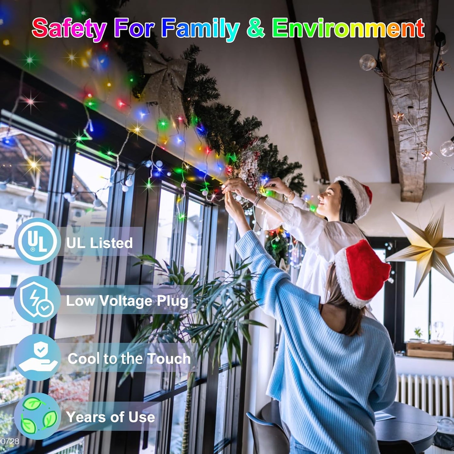 1332 LED 132FT Christmas Lights with 296 Drops, 12 Modes Dimmable Multicolor Outdoor Hanging Lights with Timer Memory, Waterproof Curtain Lights for Home Bedroom Indoor Tree Window Roof Fence Wedding