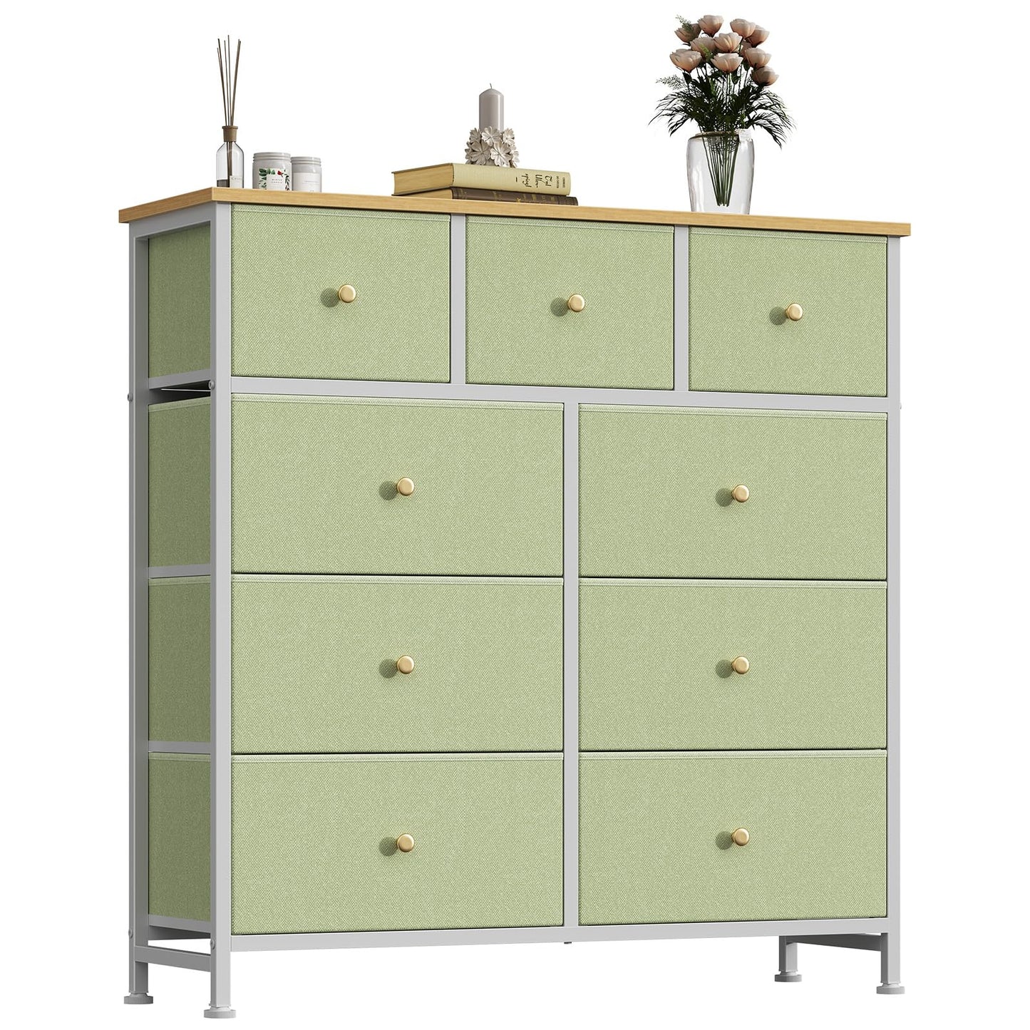 OLIXIS 9 Drawer Tall Dresser for Bedroom, Closet Organizers and Storage
