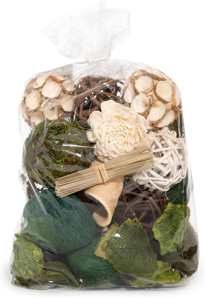 ANDALUCA Decorative Moss Balls Natural Bowl Filler Home Decor (Green Moss)