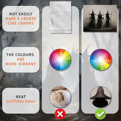 LANCHI95 3 Pcs 8x10in Vintage Rustic Witch Posters Halloween Wall Art Witch in The Forest Painting Prints Goth Dark Moody Wall Decor for Living Room Bedroom 8x10 in (UNFRAMED)