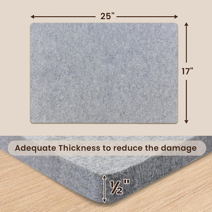 Somime 17x25" Wool Pressing Mat, 100% New Zealand Wool Ironing Mat, Felted Wool Ironing Board for Sewing, Quilting, DIY Crafts, and Embroidery