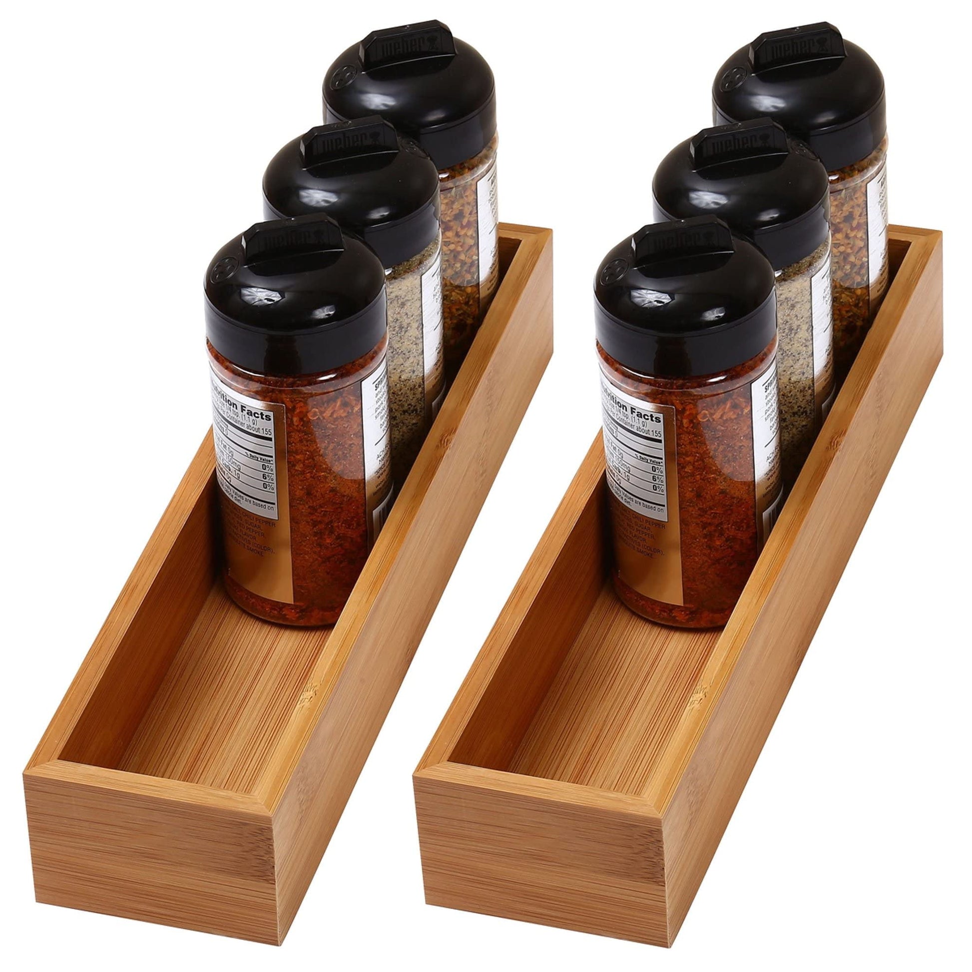 YBM Home Bamboo Drawer Organizer Storage Box for Kitchen Drawer, Junk Drawer, Office, Bedroom