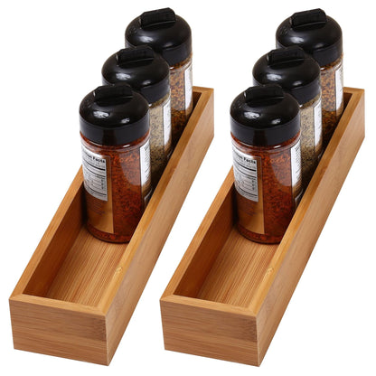 YBM Home Bamboo Drawer Organizer Storage Box for Kitchen Drawer, Junk Drawer, Office, Bedroom