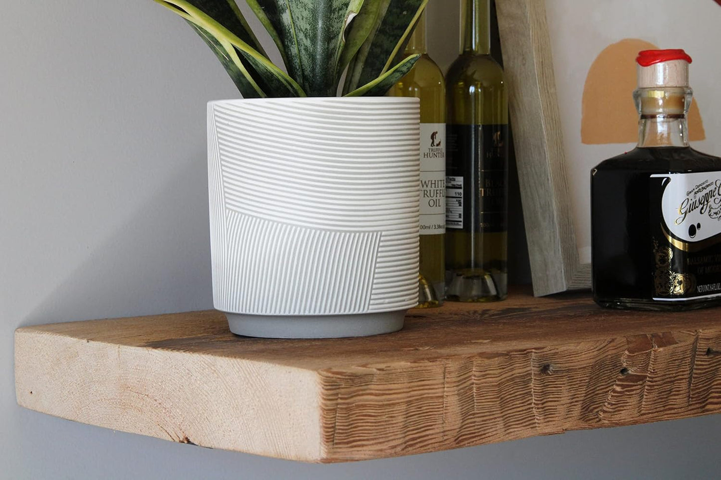 Urban Legacy Deep Floating Shelves | Reclaimed Barn Plank Deep Floating Shelves with Low Profile Brackets | High Weight Capacity (36" x 11" x 2")