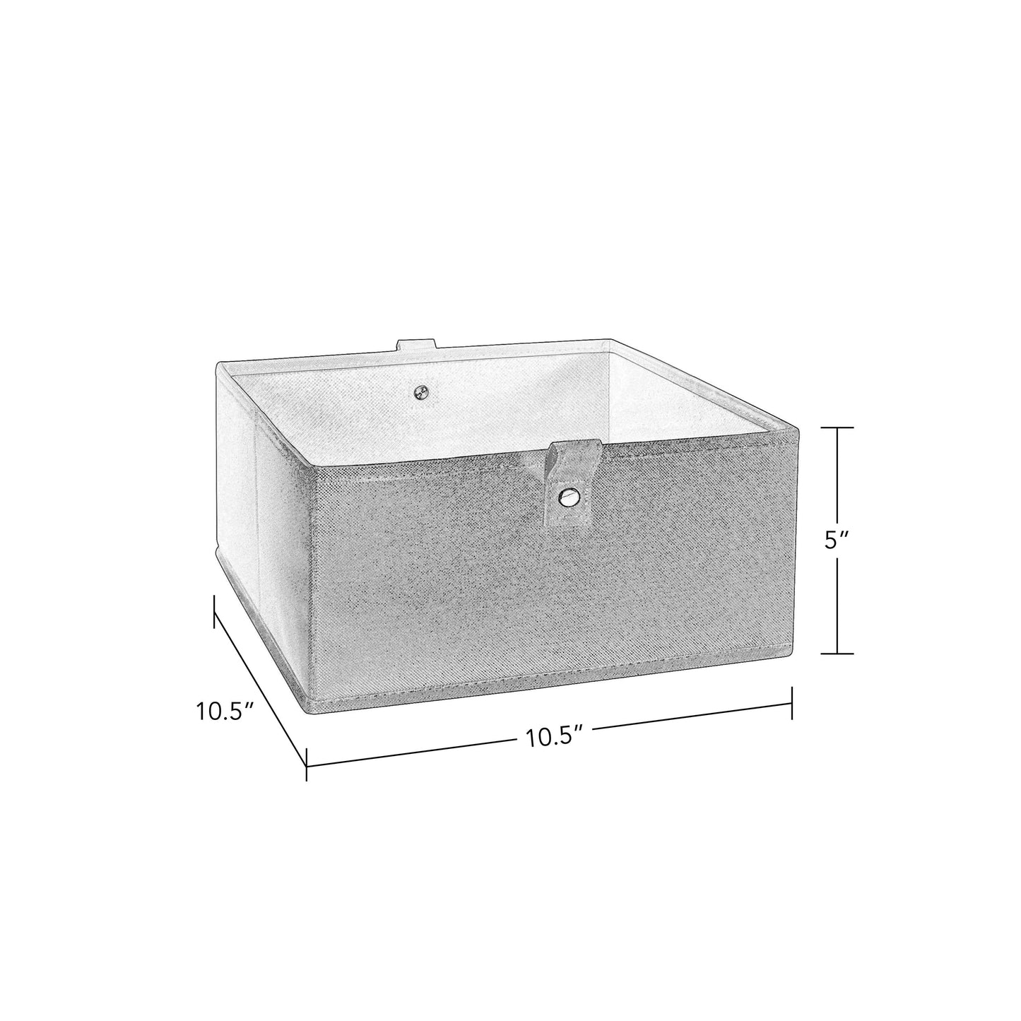RiverRidge Folding Storage Bins - 6-Pack of 5in Tall Olive Cubes