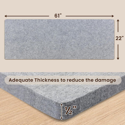 Somime 22x61" Wool Pressing Mat, 100% New Zealand Wool Ironing Mat, Felted Wool Ironing Board for Sewing, Quilting, DIY Crafts, and Embroidery