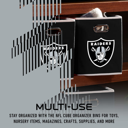 Franklin Sports NFL Oakland Raiders Collapsible Storage Bin