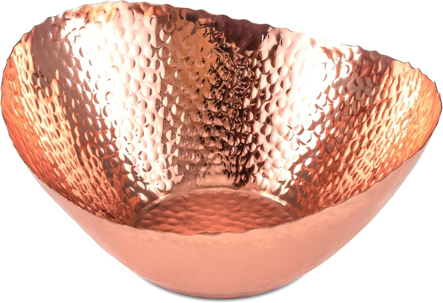 Monarch Abode Hand Hammered Decorative Bowl for Home Decor, 7.5-Inch Copper Plated – Key Bowl for Entryway Table, Catch All, Decorative Fruit Basin, Key Holder, Bowls for Home Decor
