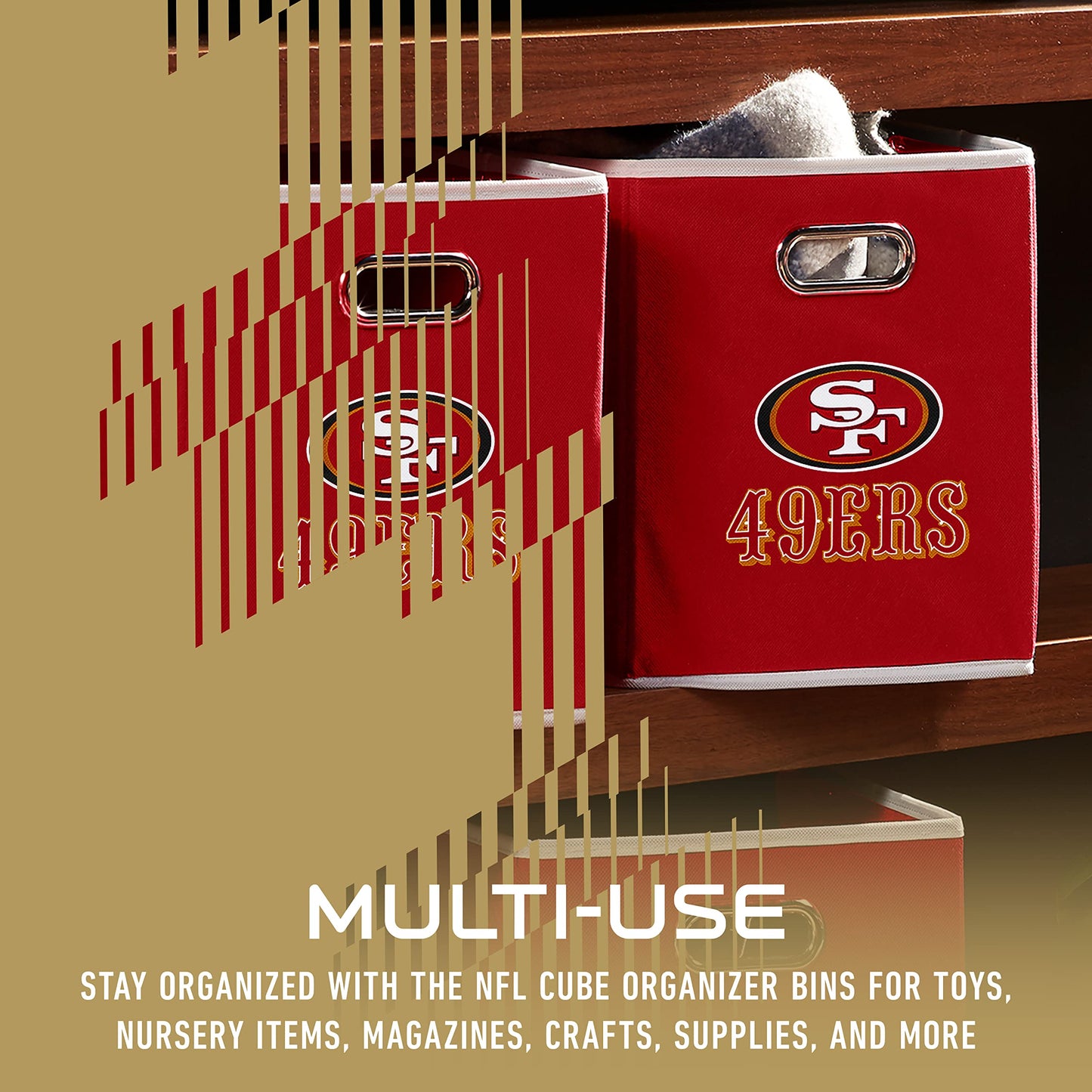 Franklin Sports NFL San Fracisco 49Ers Collapsible Storage Bin