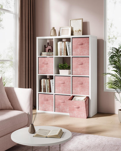 SONGMICS Storage Cubes, Set of 8, 13-Inch Foldable Closet Organizers