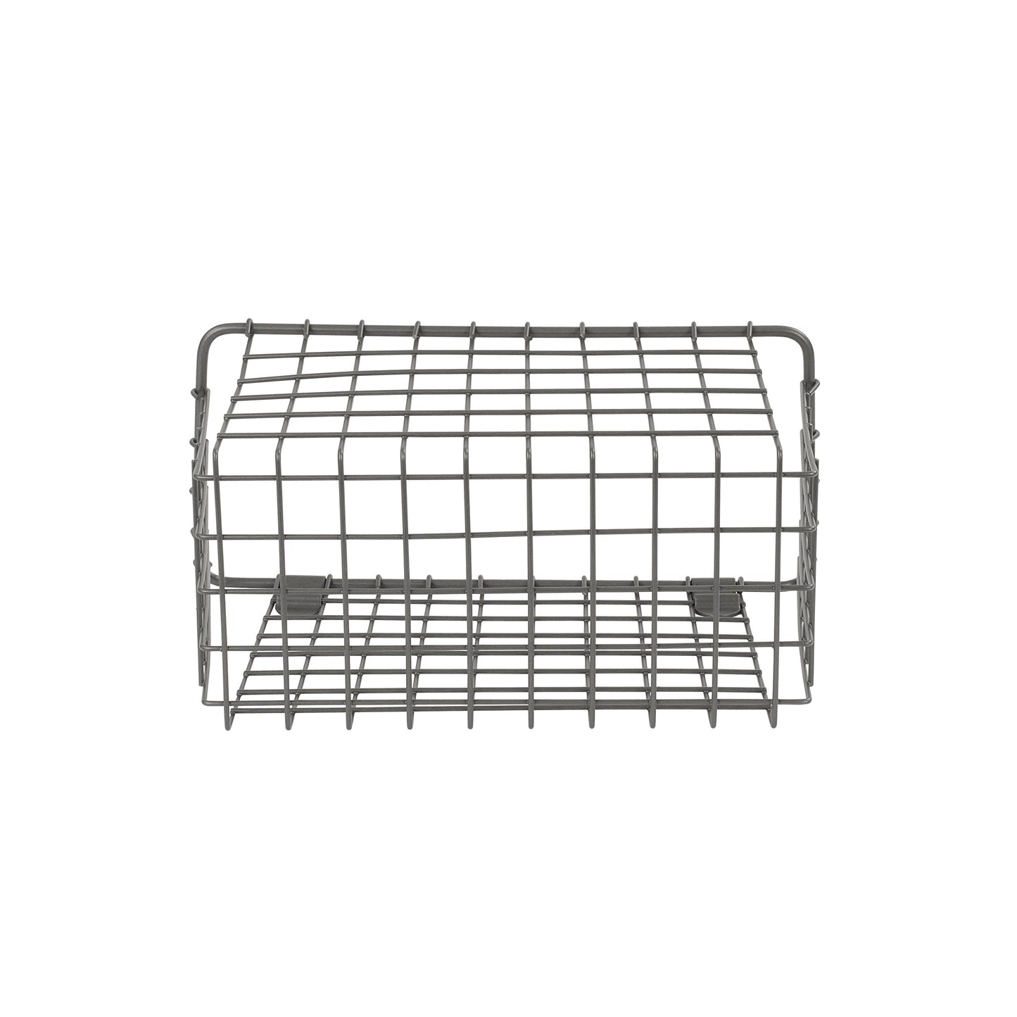 Spectrum Large Wall Mounted Wire Basket Industrial Gray Kitchen Wall Mount Organizer Storage