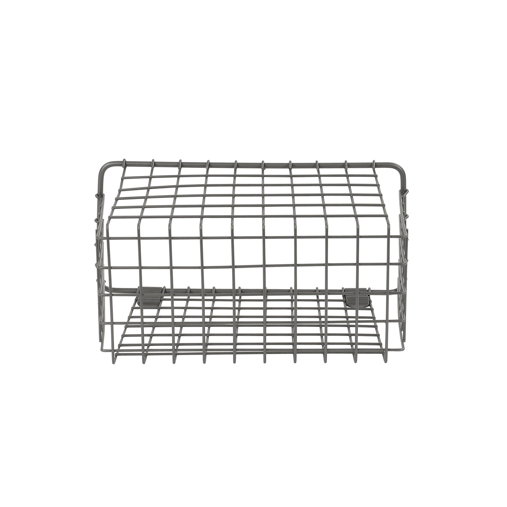 Spectrum Large Wall Mounted Wire Basket Industrial Gray Kitchen Wall Mount Organizer Storage