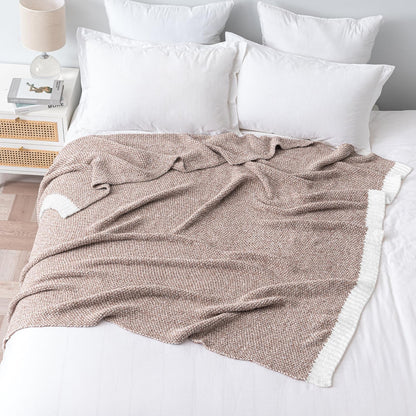 MIULEE Super Soft Throw Blanket for Couch, Taupe Cozy Fluffy Warm Blankets Lightweight Knit Throw Blankets for Sofa, Bed, Chair, Living Room, Camping, Picnic, 60 x 80 inch