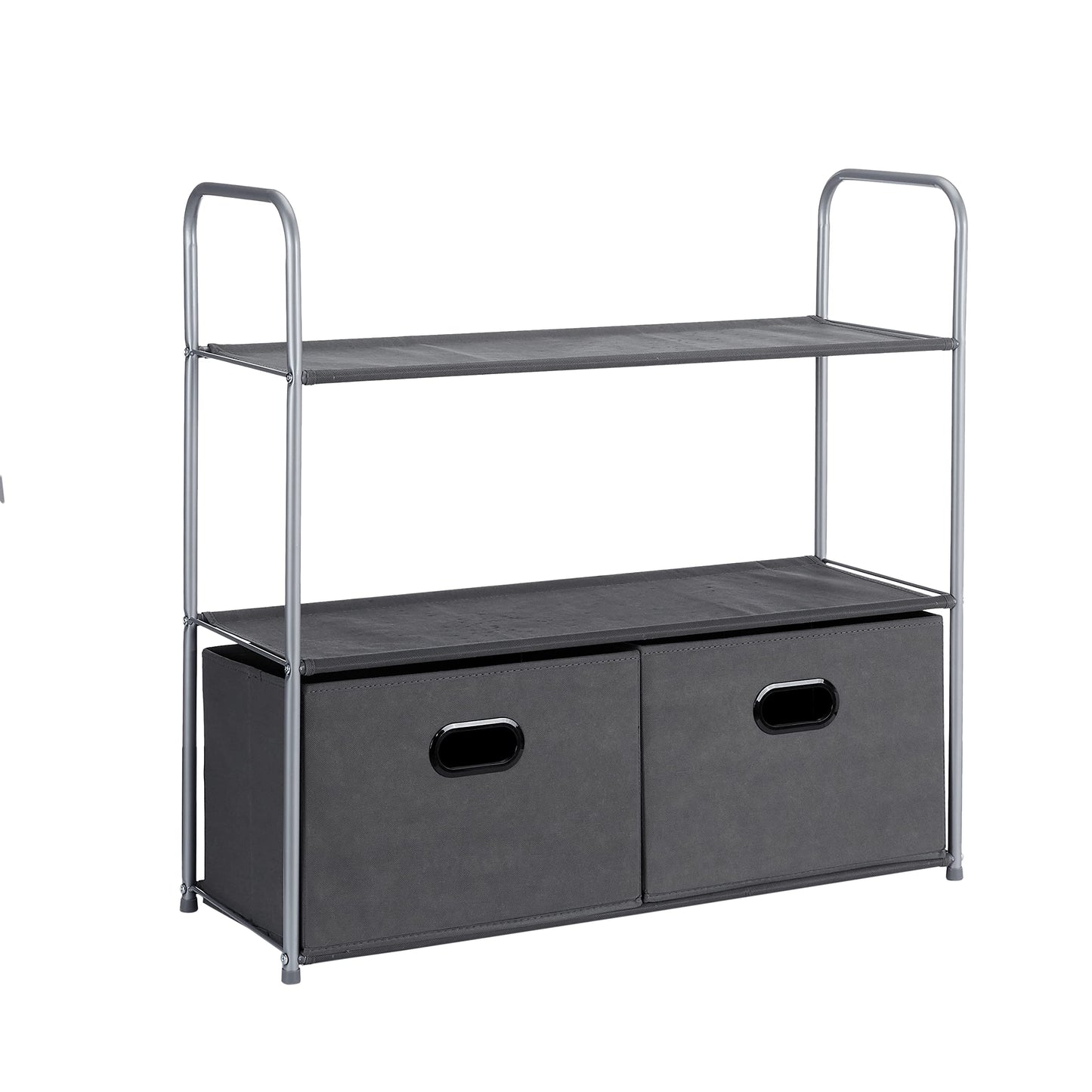 Amazon Basics Freestanding Closet Organizer with Fabric Bins, Drawers and 3 Shelves, Easy to