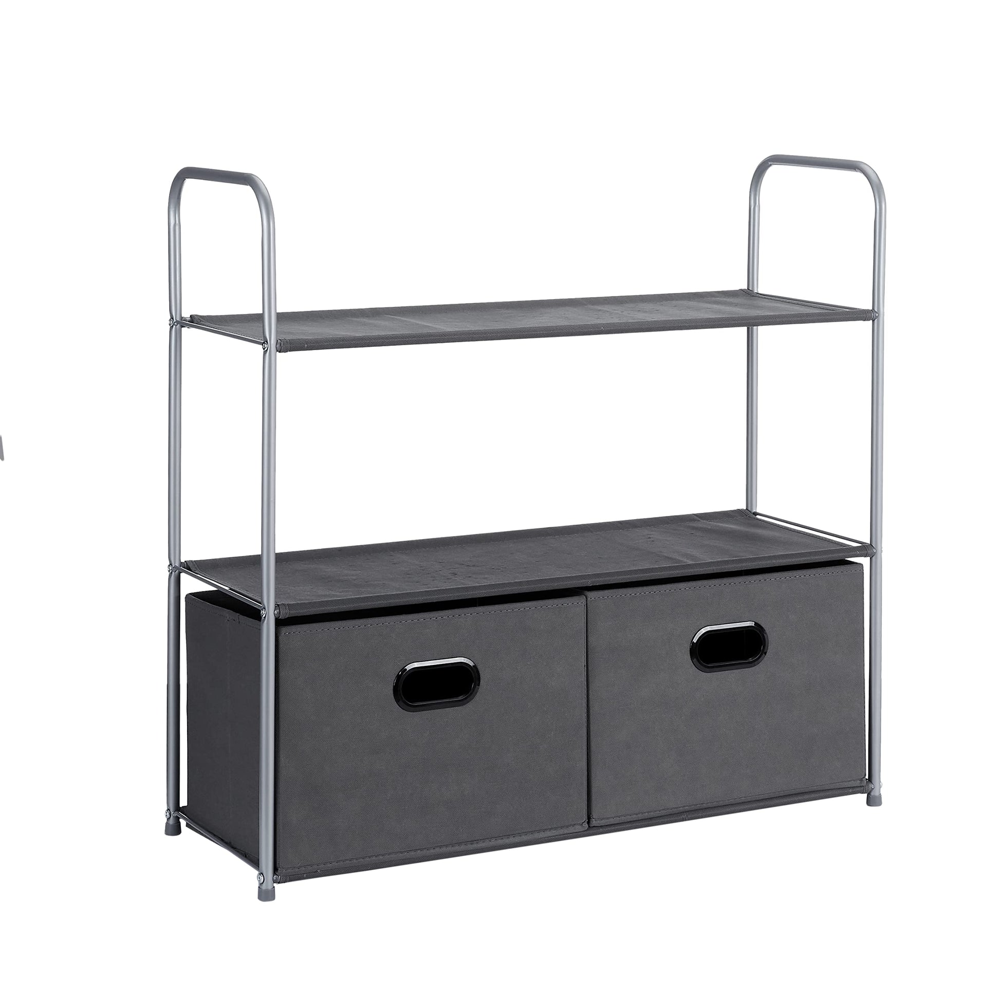 Amazon Basics Freestanding Closet Organizer with Fabric Bins, Drawers and 3 Shelves, Easy to