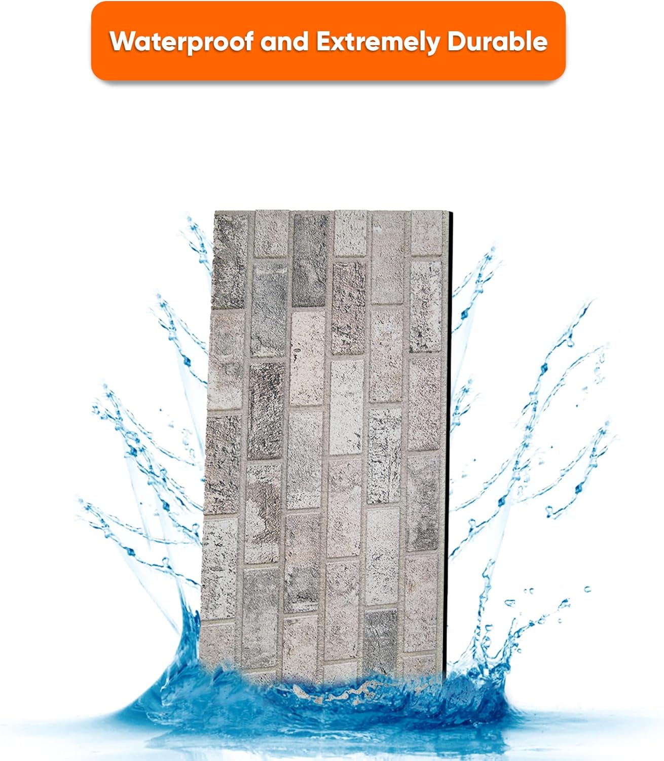 IZODEKOR 3D Brick Effect Wall Panels - Faux Brick Paneling for Living Room, Kitchen, Bathroom and More | Beige Dream - Pack of 10 Covers 53 sq ft