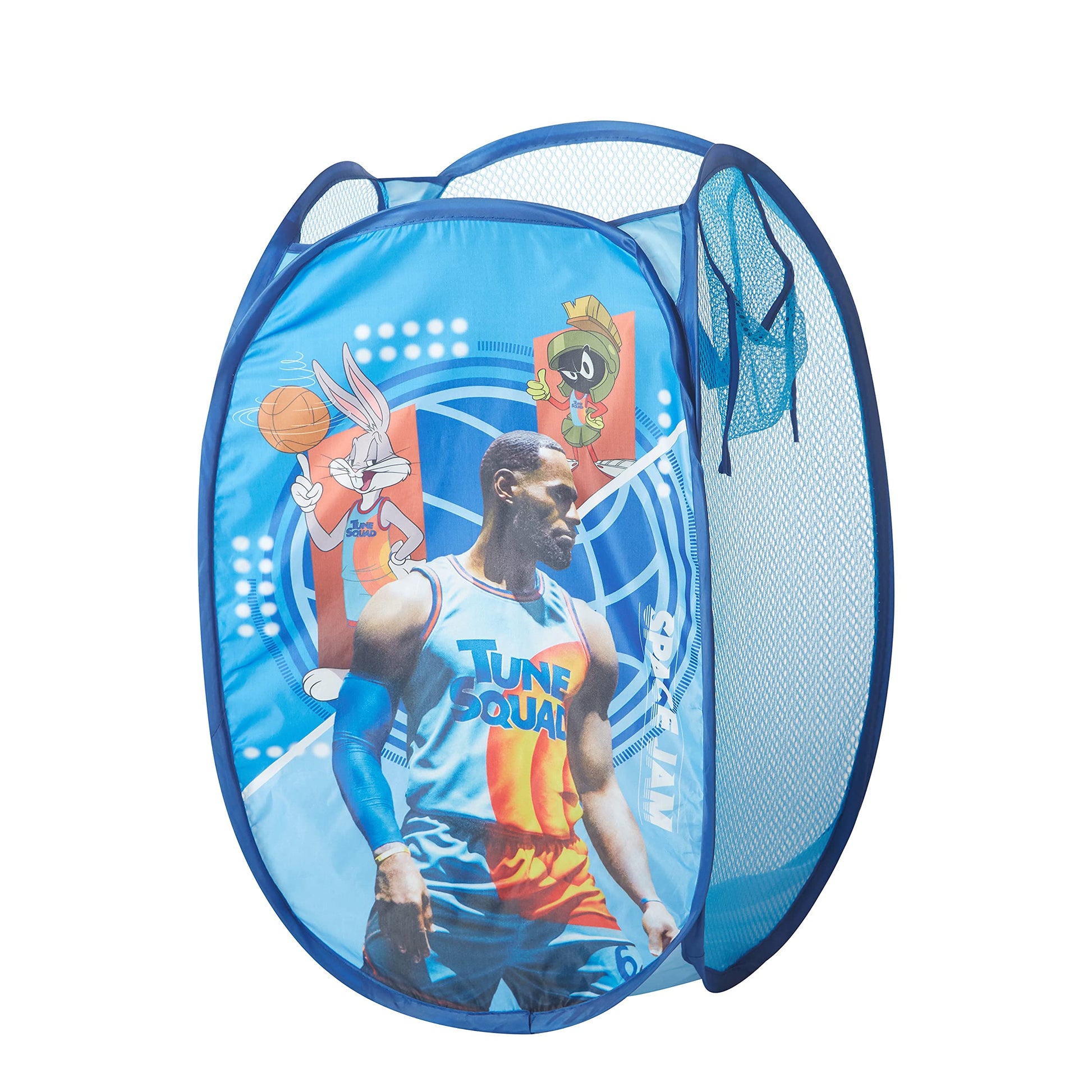 SPACE JAM: A New Legacy Pop Up Laundry Storage Hamper with Handles, 21"H x 13"L x 13"W