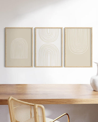 HAUS AND HUES Picture Frames - Set of 3 Beige 16x24 Frames for Wall Art