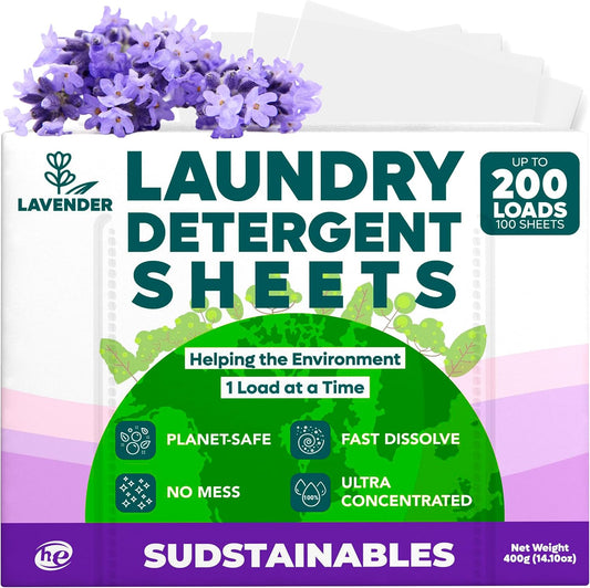 Sudstainables Laundry Detergent Sheets (200 Loads) – Eco-Friendly, Plastic-Free, Zero Waste