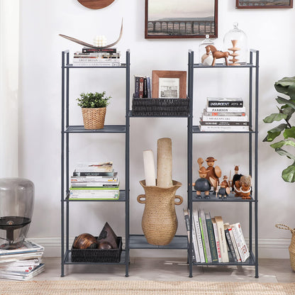 SONGMICS 5-Tier Storage Rack, Bathroom Shelf, Extendable Plant Stand with Adjustable Shelf, for