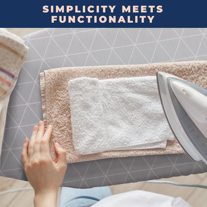 Happhom 13 x 43 Ironing Board Cover and Pad Extra Thick Heavy Duty Padded with Extra White Superior Felt Scorch and Stain Resistant with Elasticized Edges, Compatible with 12"-14" Wide 42"-44" Length