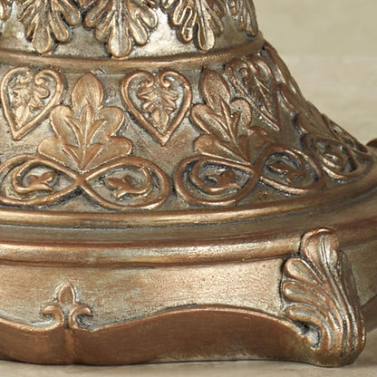 Touch of Class Cambria Cinnabar Marbled Traditional Centerpiece Pedestal Bowl Table Decoration Centerpiece Bowl Only