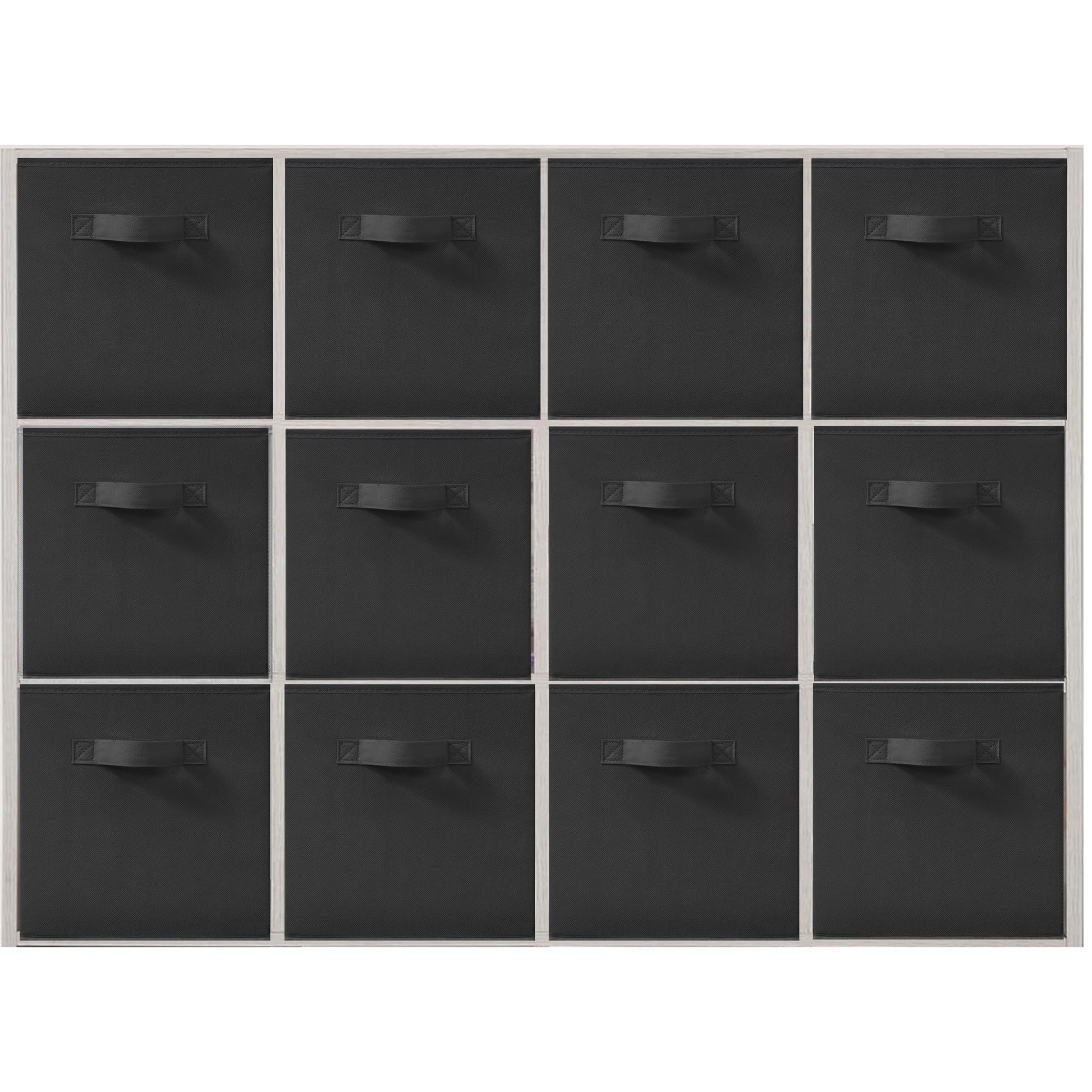 STORAGEIDEAS 11x11 Inch Storage Bins Cubes, Fabric Foldable Storage Box, Collapsible Closet