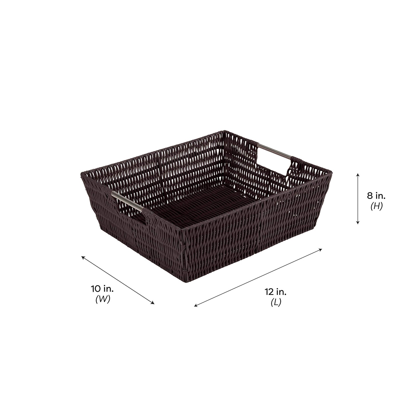 Simplify 15"x13"x5" Shelf Storage Woven Handles | Nursery | Playroom | Toys | Bedroom | Closet |